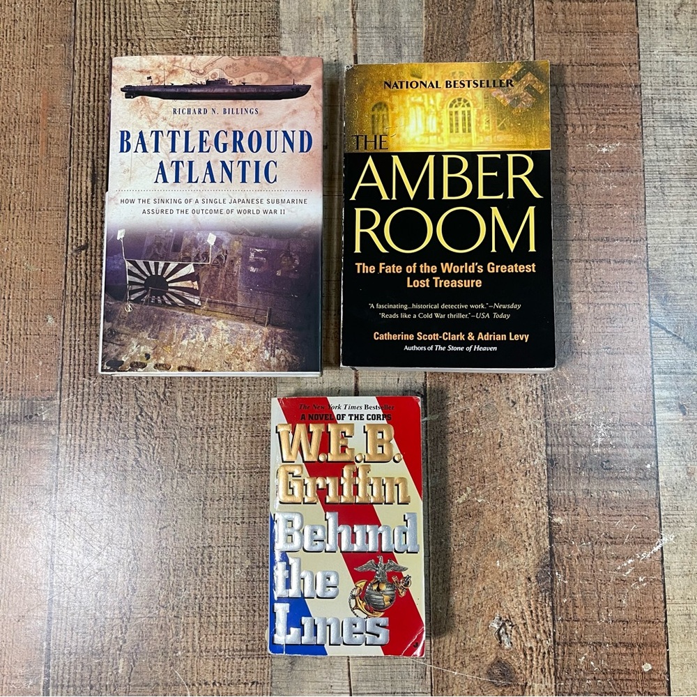 Battleground Atlantic Amber Room Behind The Lines History Book Bundle Military